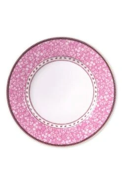 Floral Dinner Plate Pink 26,5 Cm