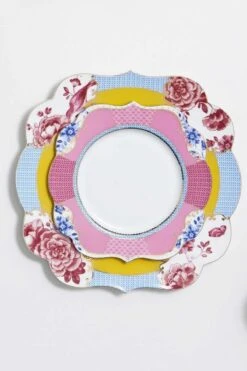 Royal Multi Pastry Plate 17 Cm -Home Comprehensive-PIP Studio 0020522 royal cake plate multi colour 800