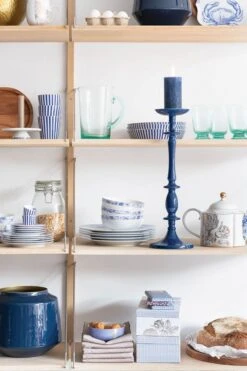 Royal Stripes Breakfast Plate Blue 21 Cm -Home Comprehensive-PIP Studio 020 2 5