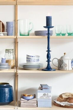 Royal Stripes Breakfast Plate Blue 21 Cm -Home Comprehensive-PIP Studio 020 3 3