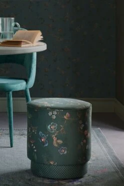Stool High Kawai Flower Green