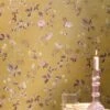 Pip Studio Tokyo Blossom Non-Woven Wallpaper Mustard Yellow