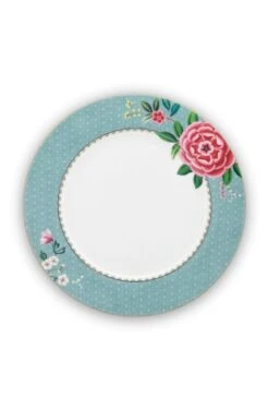 Blushing Birds Dinner Plate Blue 26.5 Cm