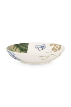 Heritage Deep Plate Palm White 18 Cm 11 Heritage Deep Plate Palm White 18 Cm -Home Comprehensive-PIP Studio 51.001.272bs