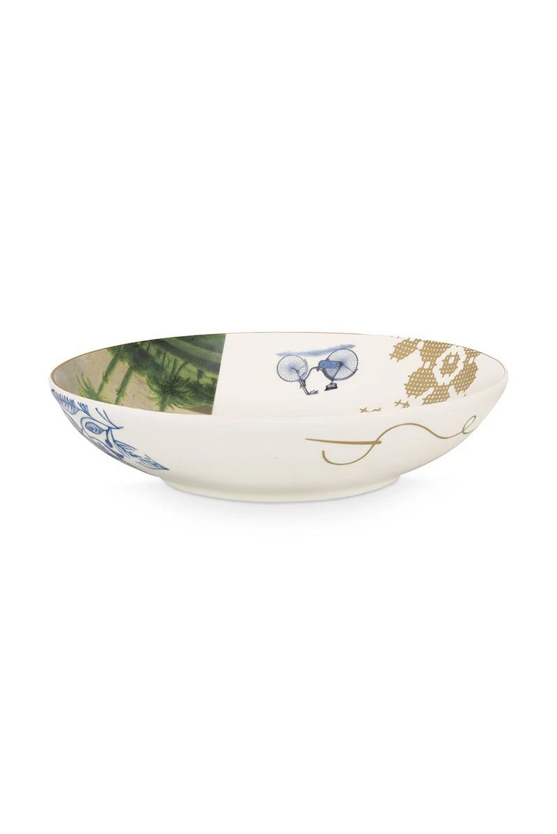 Heritage Deep Plate Palm White 18 Cm 4 Heritage Deep Plate Palm White 18 Cm - Image 4