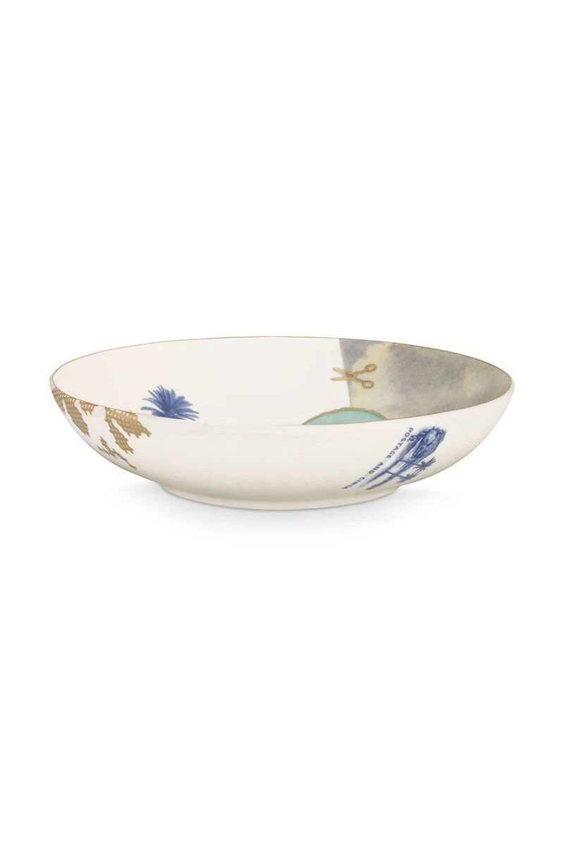Heritage Deep Plate Palm White 18 Cm 2 Heritage Deep Plate Palm White 18 Cm - Image 2