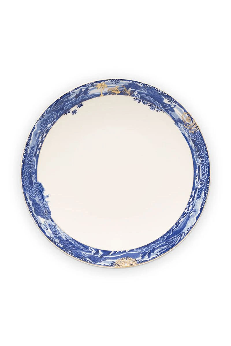 Heritage Deep Plate Border Blue 25.5 Cm 1 Heritage Deep Plate Border Blue 25.5 Cm