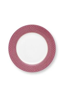 Flower Festival Set/4 Dinner Plates Dark Pink 26.5cm -Home Comprehensive-PIP Studio 51.001.296 1 800x1200 1