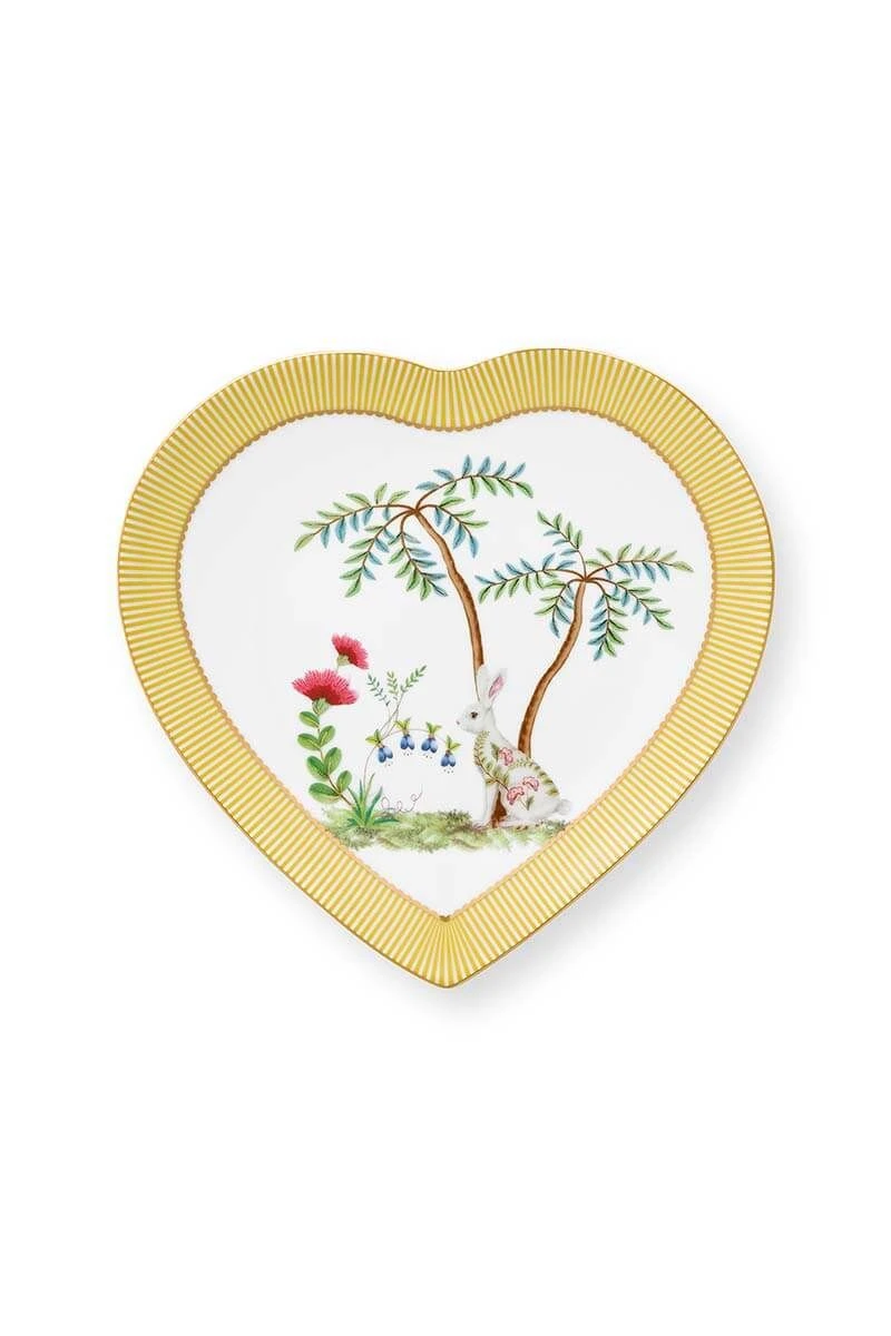 La Majorelle Set/2 Heart Shape Plates Yellow 3 La Majorelle Set/2 Heart Shape Plates Yellow - Image 3