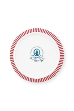 Royal Stripes Deep Plate Dark Pink 21.5cm -Home Comprehensive-PIP Studio 51.001.346 04