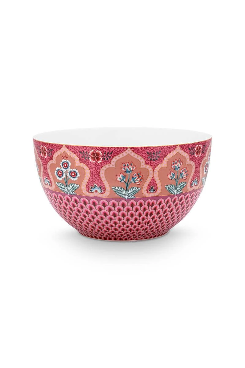 Flower Festival Bowl Dark Pink 18 Cm 1 Flower Festival Bowl Dark Pink 18 Cm