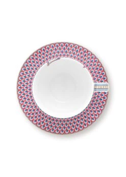 Flower Festival Cappuccino Cup & Saucer Light Blue -Home Comprehensive-PIP Studio 51.004.137 ts