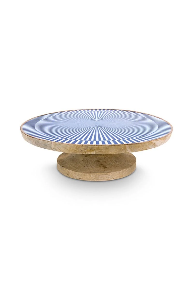 Wooden Platter Blue 32 Cm 1 Wooden Platter Blue 32 Cm