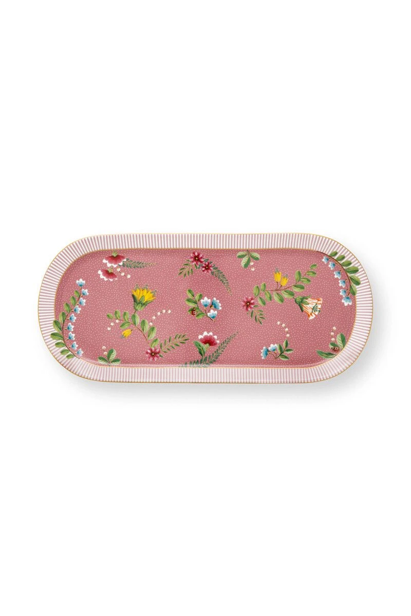 La Majorelle Cake Tray Rectangular Pink 1 La Majorelle Cake Tray Rectangular Pink
