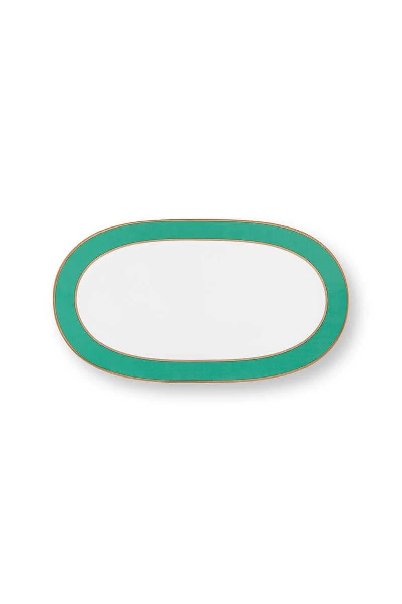 Pip Chique Cake Tray Oval Green 1 Pip Chique Cake Tray Oval Green