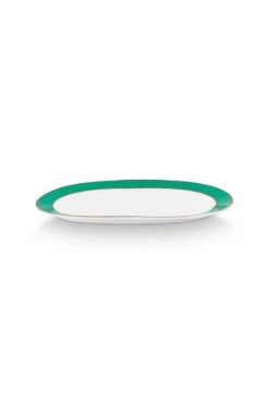 Pip Chique Cake Tray Oval Green 7 Pip Chique Cake Tray Oval Green -Home Comprehensive-PIP Studio 51.018.150 02