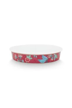 Flower Festival Serving Tray Round Dark Pink 6 Flower Festival Serving Tray Round Dark Pink -Home Comprehensive-PIP Studio 51.019.009 fs 800x1200