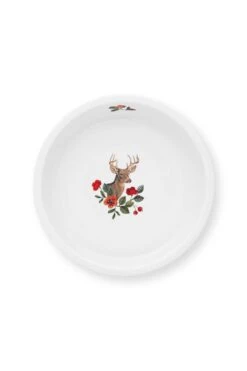 Winter Wonderland Serving Tray Round Dark Blue -Home Comprehensive-PIP Studio 51.019.015 3 800x1200