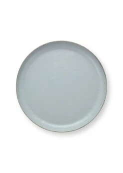 Tray Enamelled Light Blue 30cm