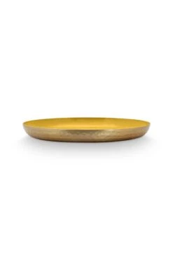 Tray Enamelled Ocher 40cm 6 Tray Enamelled Ocher 40cm -Home Comprehensive-PIP Studio 51.075.043 02