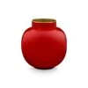Round Mini Vase Red 10 Cm