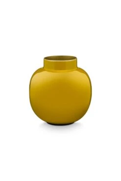 Round Mini Vase Yellow 10 Cm -Home Comprehensive-PIP Studio 51.102.028fs
