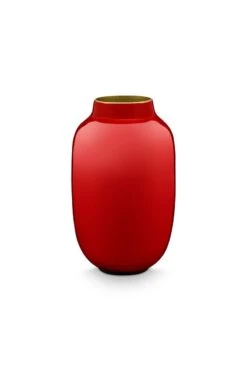 Oval Mini Vase Red 14 Cm -Home Comprehensive-PIP Studio 51.102.030fs