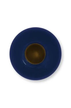 Metal Vase Dark Blue 23 Cm -Home Comprehensive-PIP Studio 51.102.062 02