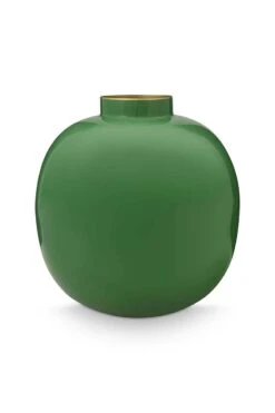 Metal Vase Green 23 Cm