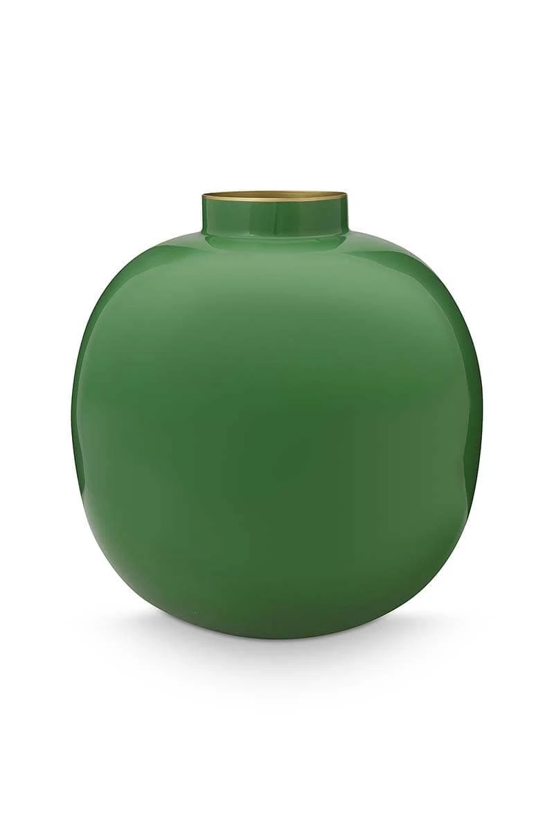 Metal Vase Green 23 Cm 1 Metal Vase Green 23 Cm