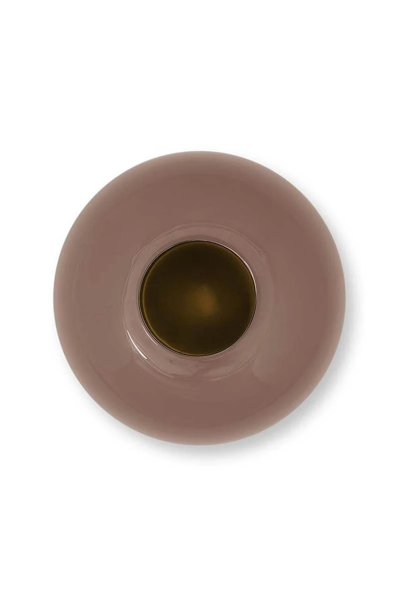 Metal Vase Brown 23cm 3 Metal Vase Brown 23cm - Image 3
