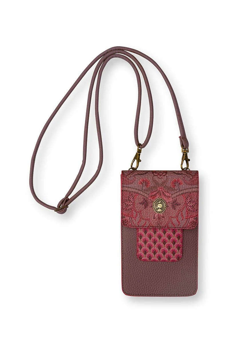 Phone Bag Kyoto Festival Dark Pink/Khaki 1 Phone Bag Kyoto Festival Dark Pink/Khaki