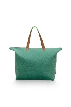 Tote Bag Velvet Quiltey Days Green -Home Comprehensive-PIP Studio 51.273.316 2