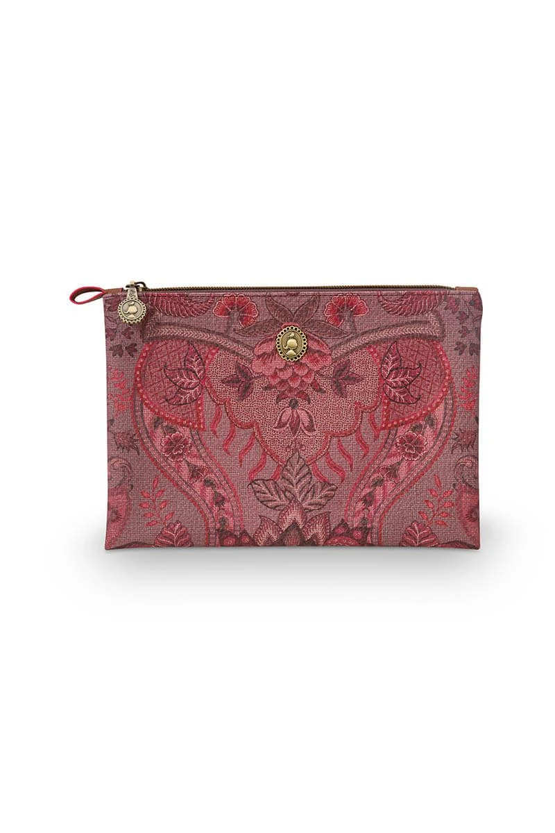Cosmetic Pouch Medium Kyoto Festival Dark Pink 1 Cosmetic Pouch Medium Kyoto Festival Dark Pink