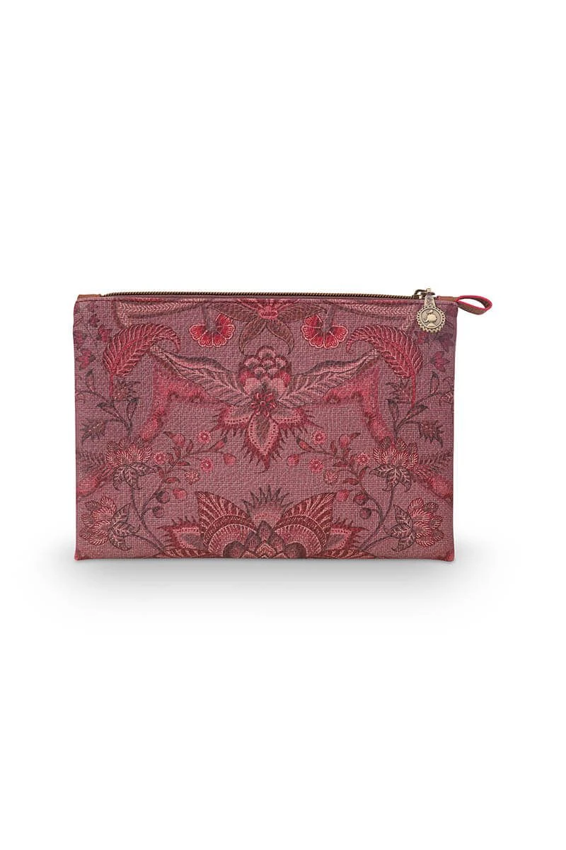 Cosmetic Pouch Medium Kyoto Festival Dark Pink 3 Cosmetic Pouch Medium Kyoto Festival Dark Pink - Image 3