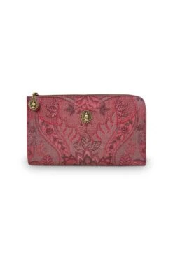 Cosmetic Zipper Pouch Kyoto Festival Dark Pink