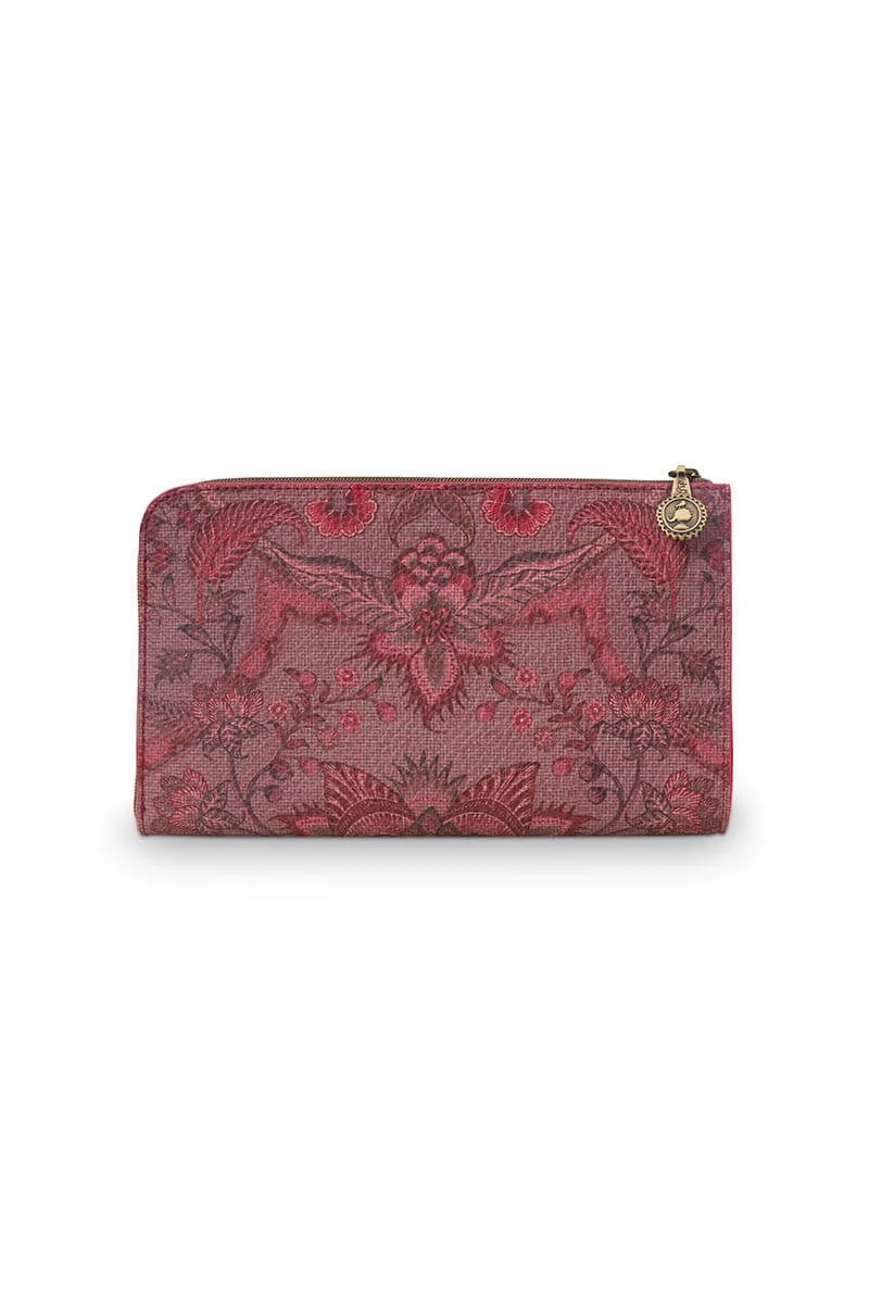 Cosmetic Zipper Pouch Kyoto Festival Dark Pink 3 Cosmetic Zipper Pouch Kyoto Festival Dark Pink - Image 3