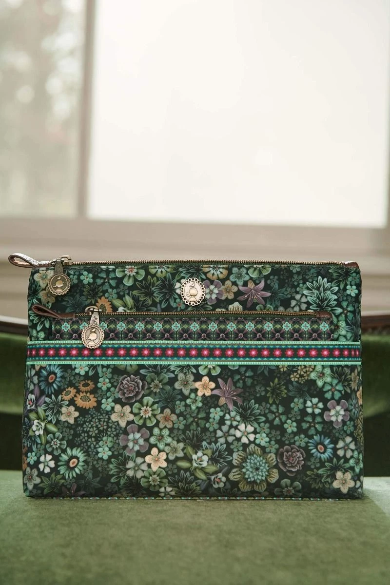 Cosmetic Bag Combi Tutti I Fiori Green 3 Cosmetic Bag Combi Tutti I Fiori Green - Image 3