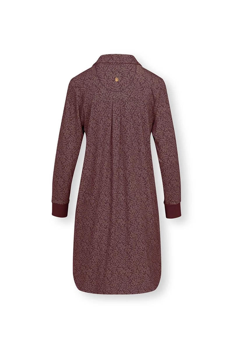 Nightdress Leafy Dots Terra Red 3 Nightdress Leafy Dots Terra Red - Image 3