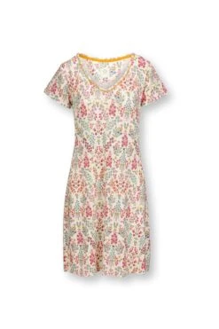 Nightdress Short Sleeve Primavera White