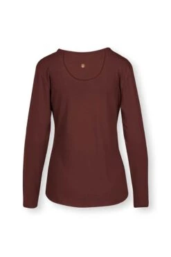 Top Long Sleeve Solid Terra Red 9 Top Long Sleeve Solid Terra Red -Home Comprehensive-PIP Studio 51.511.495 500 2 1