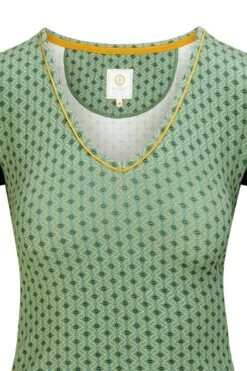 Top Short Sleeve Tegola Green -Home Comprehensive-PIP Studio 51.512.349 354 01 dt
