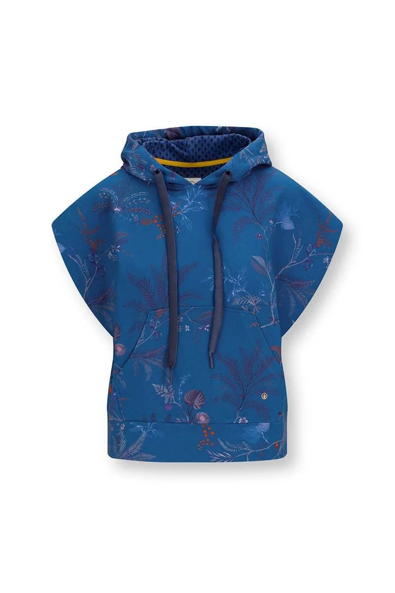 Hoodie Short Sleeve Isola Blue 1 Hoodie Short Sleeve Isola Blue