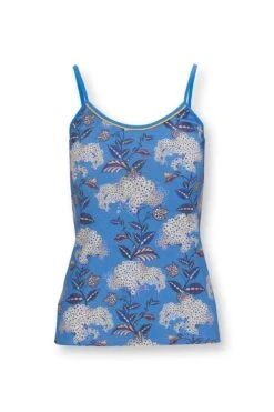 Top Sleeveless Flora Firenze Cobalt Blue