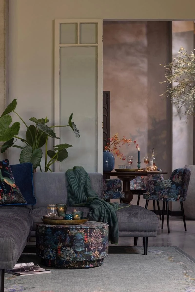 Stool Low Pip Garden Dark Blue 8 Stool Low Pip Garden Dark Blue - Image 8