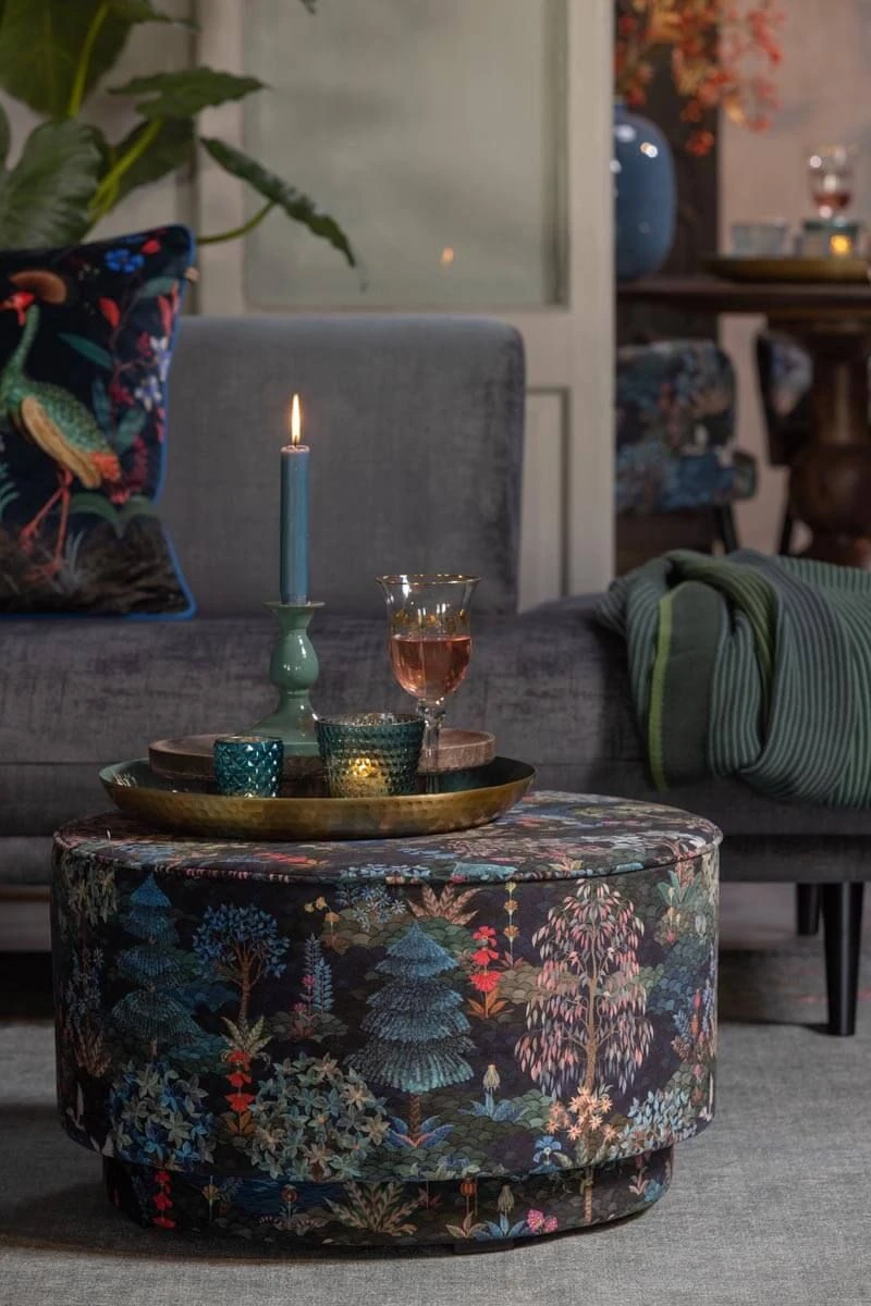 Stool Low Pip Garden Dark Blue 1 Stool Low Pip Garden Dark Blue