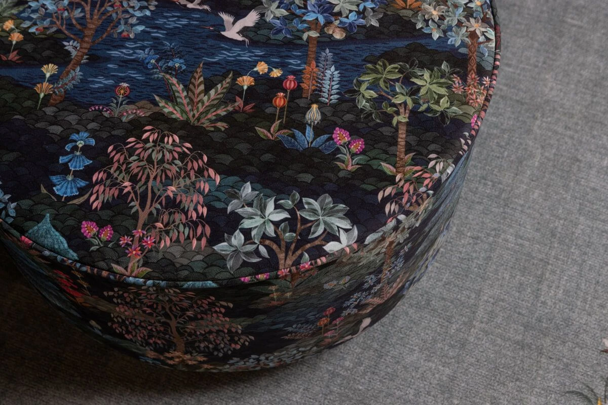 Stool Low Pip Garden Dark Blue 2 Stool Low Pip Garden Dark Blue - Image 2