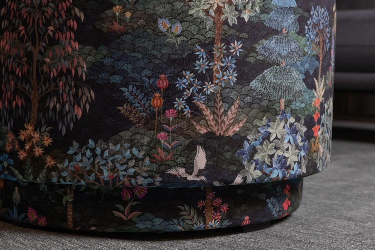 Stool Low Pip Garden Dark Blue 13 Stool Low Pip Garden Dark Blue - Image 13