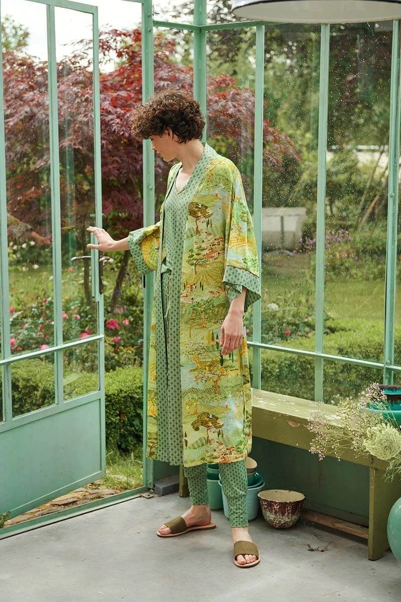 Kimono Toscana Green 1 Kimono Toscana Green
