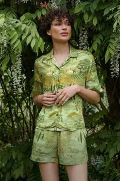 Top Short Sleeve Toscana Green -Home Comprehensive-PIP Studio at pip studio ss23 dag01 0921 2